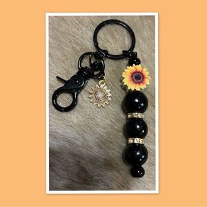 Beaded Charm Keychain